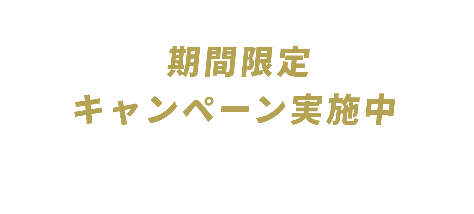 期間限定キャンペーン実施中